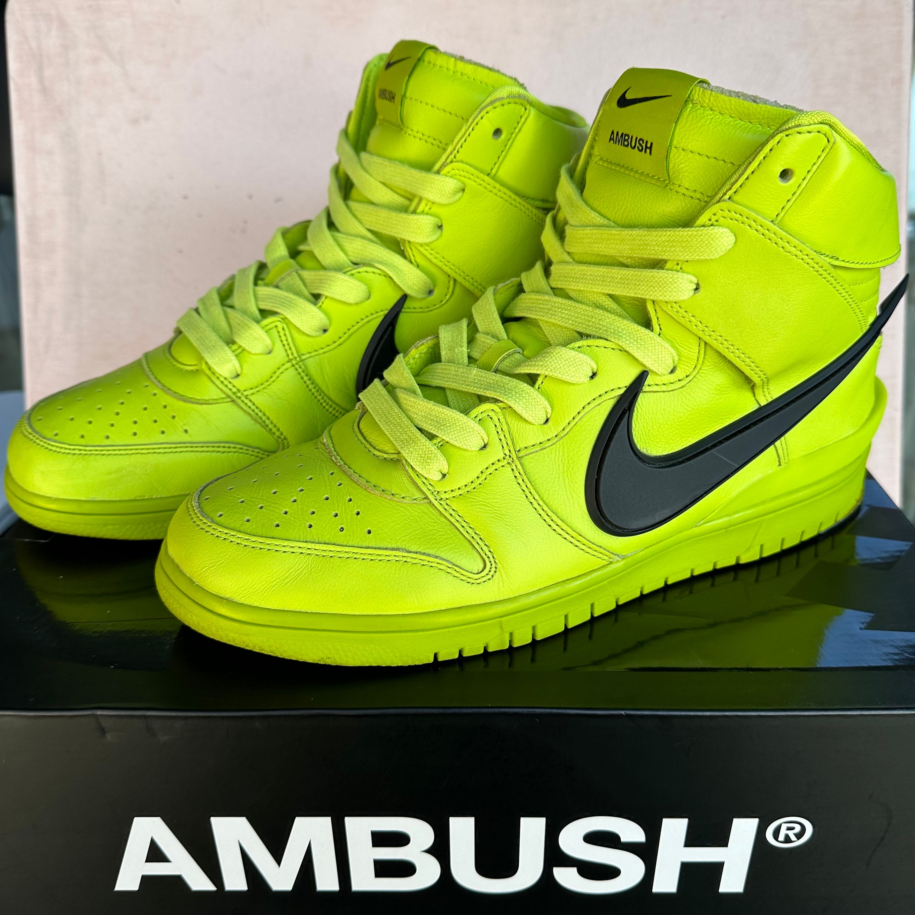 AMBUSH × NIKE DUNK HIGH "FLASH LIME"