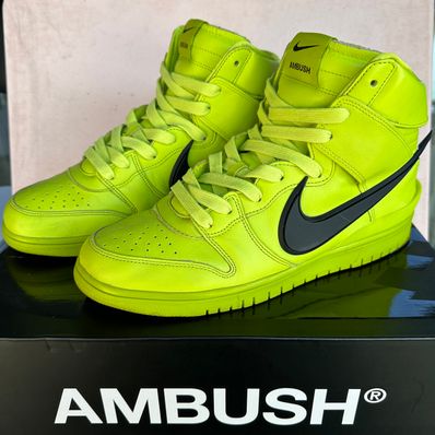 AMBUSH × NIKE DUNK HIGH "FLASH LIME"