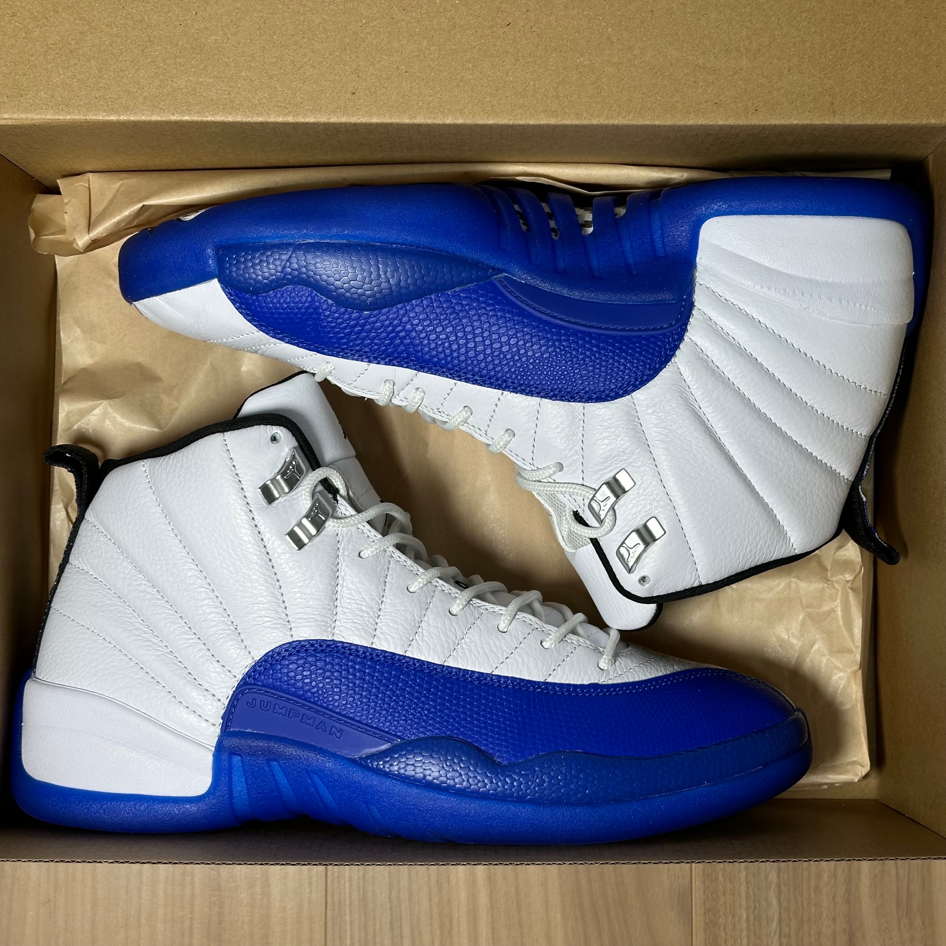 Nike Air Jordan 12 Retro "White and Game Royal"