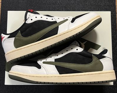 Travis Scott × Nike Women's Air Jordan 1 Low OG "Medium Olive"