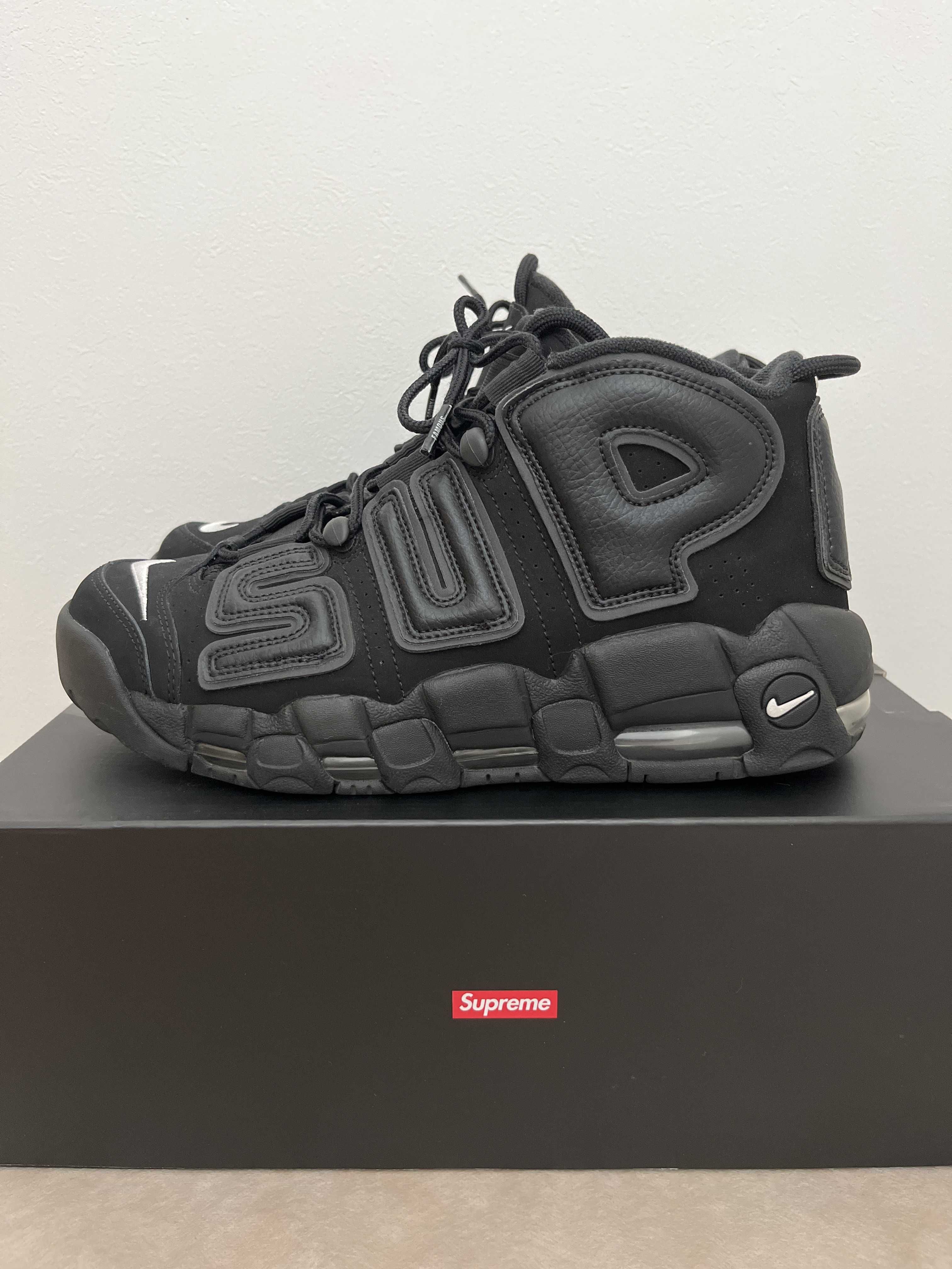 Supreme × Nike Air More Uptempo "Black"