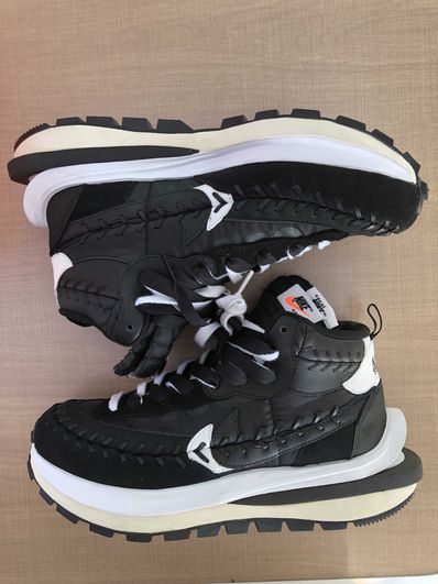 Jean-Paul Gaultier × sacai × Nike Vapor Waffle "Black/Black-White"