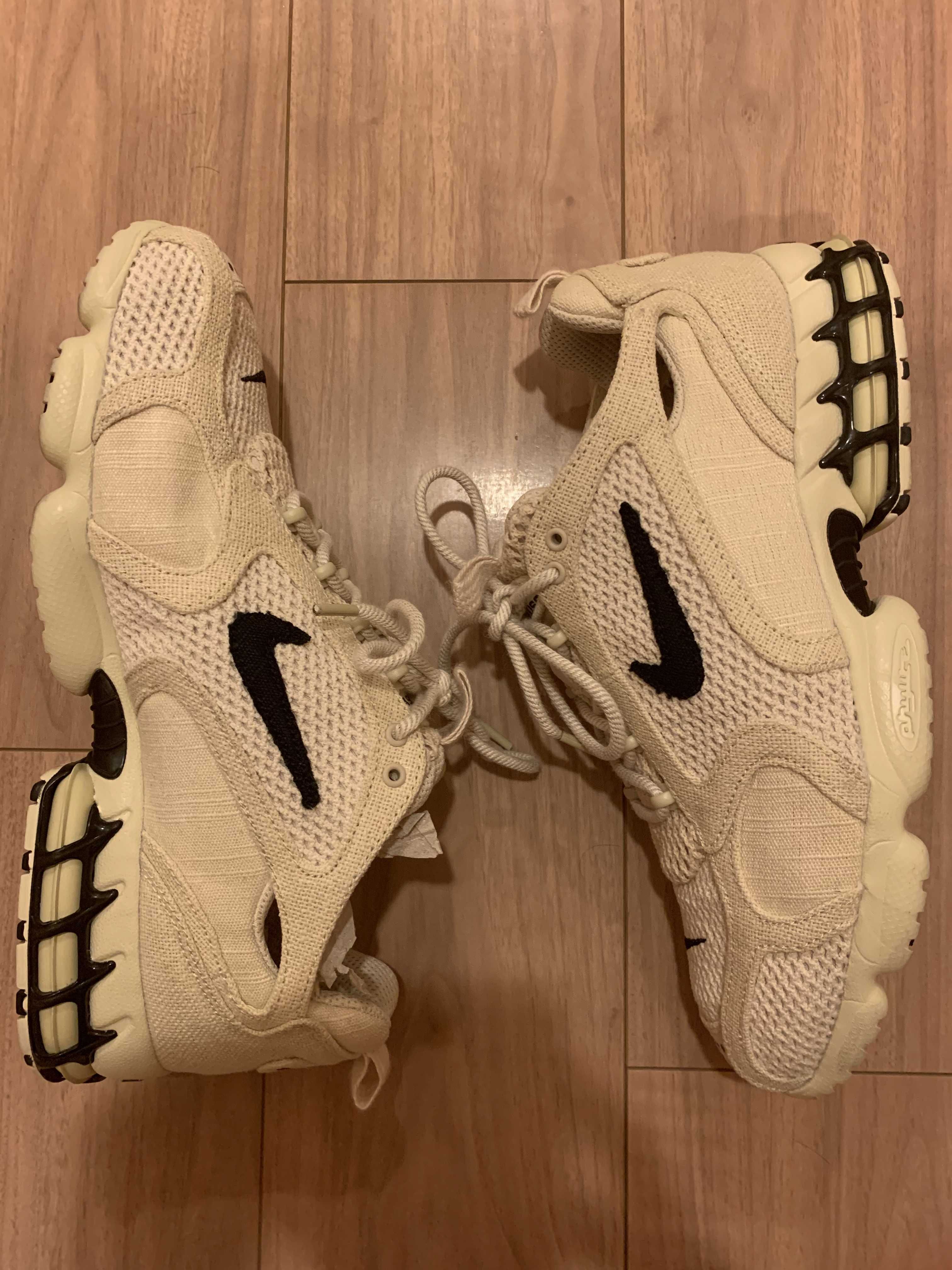 Stussy × Nike Air Zoom Spiridon CG 2 "Fossil/Black"