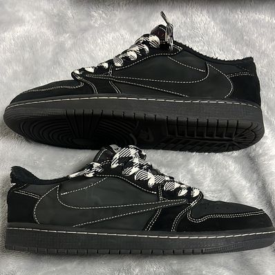 Travis Scott × Nike Air Jordan 1 Low OG SP "Black Phantom"