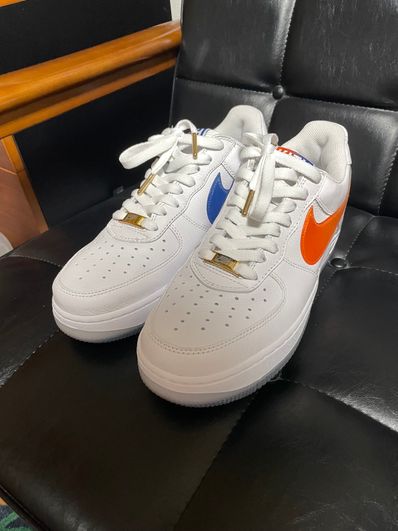 KITH × Nike Air Force 1 Low "White/Rush Blue/White/Brilliant Orange"