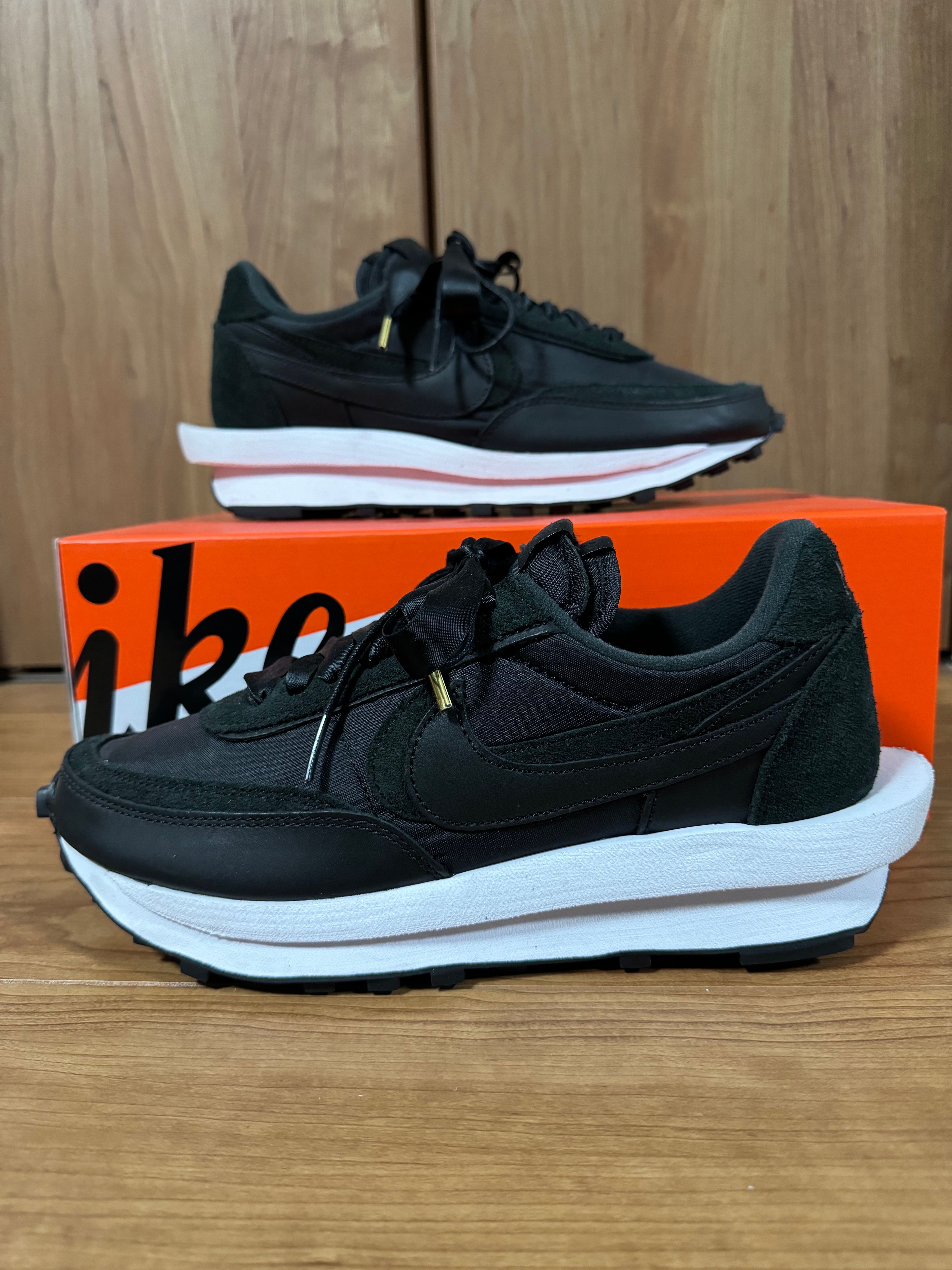 sacai × Nike LDV Waffle "Triple Black"