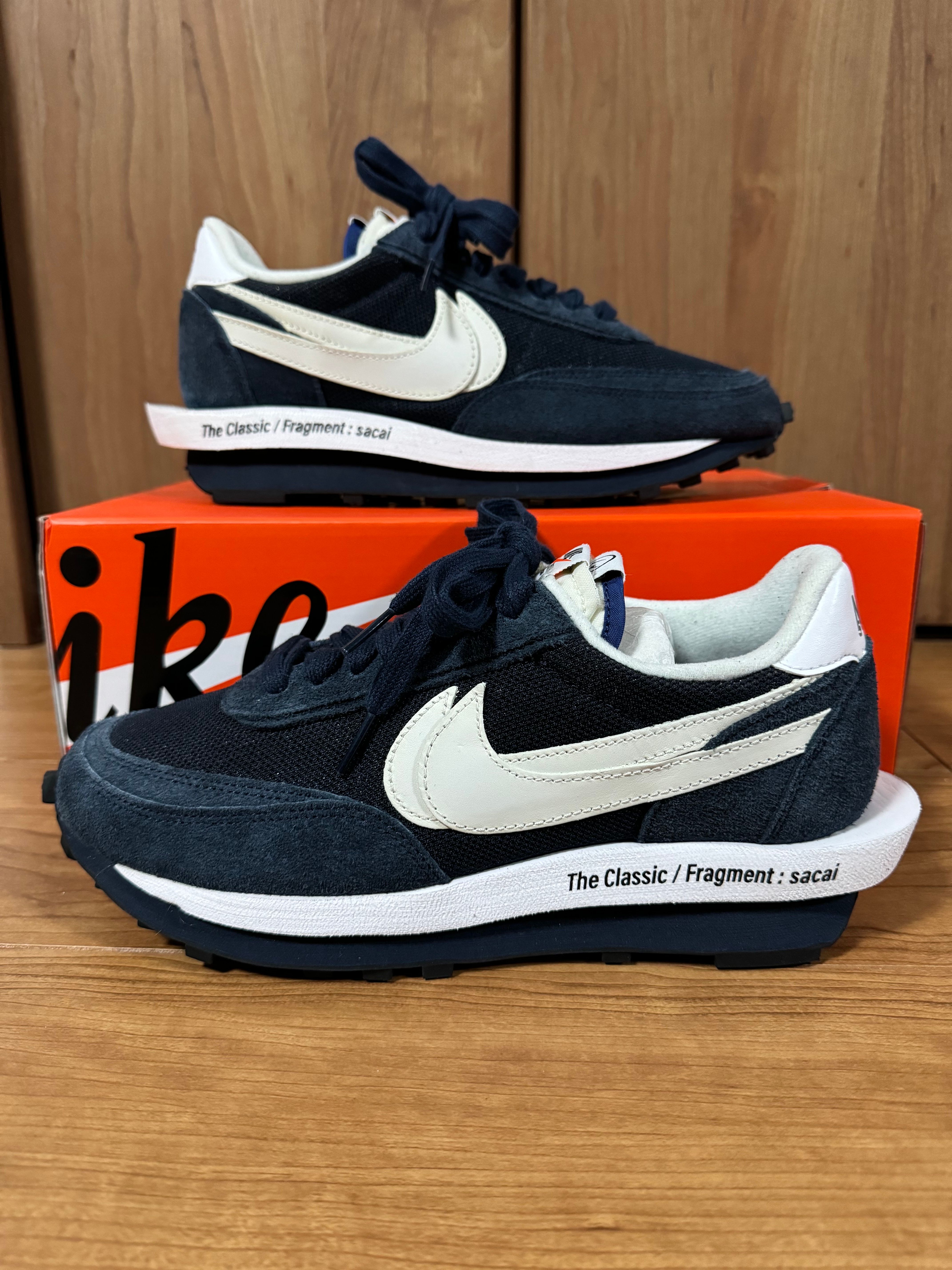 Fragment × sacai × Nike LD Waffle "Blackended Blue"