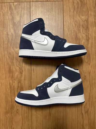 Nike GS Air Jordan 1 High OG CO.JP "Midnight Navy" (2020)(ブリーフケースなし)