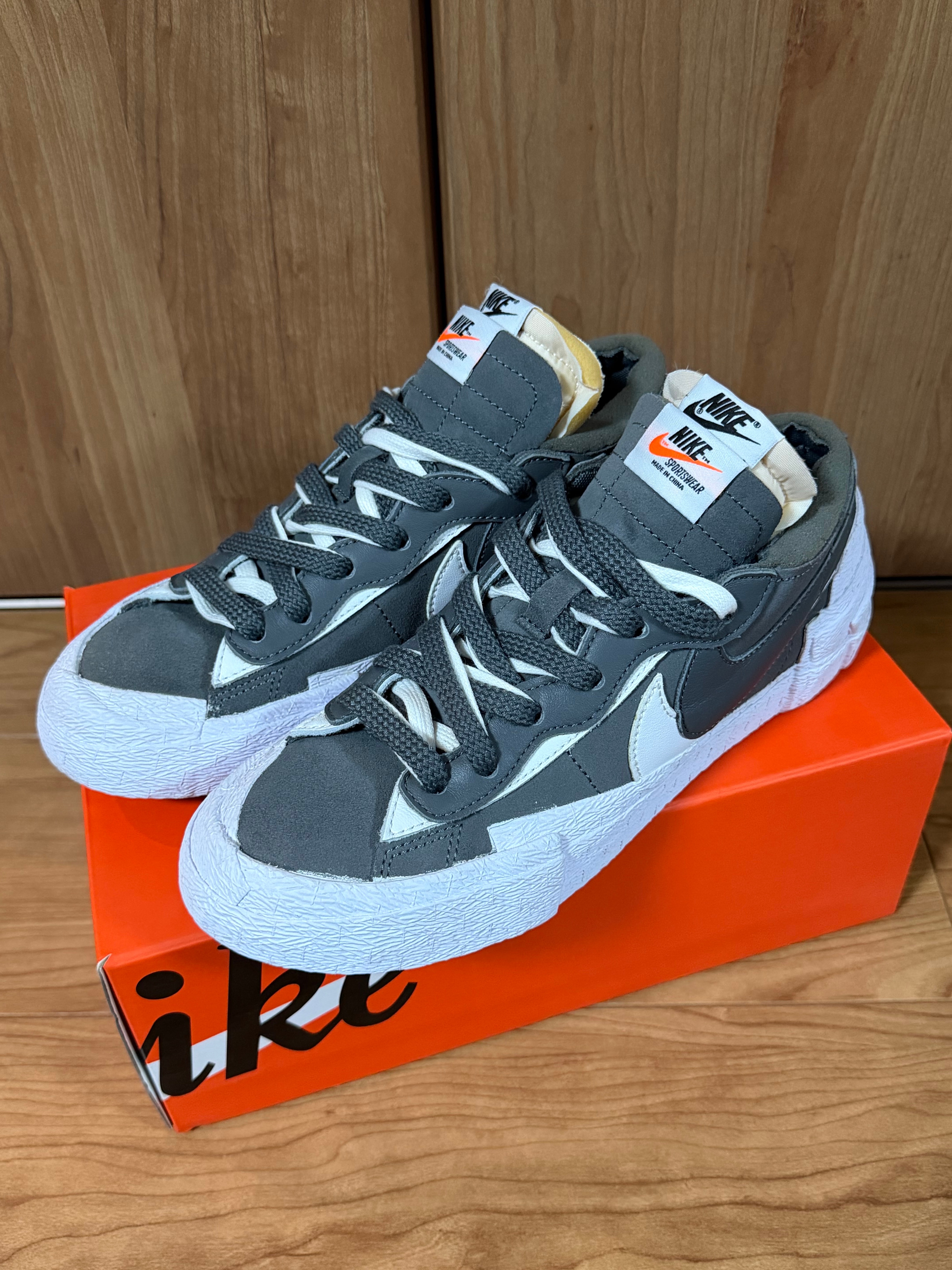 Sacai × Nike Blazer Low "Iron Grey"