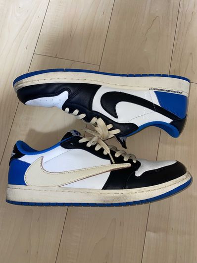 Travis Scott × fragment design × Nike Air Jordan 1 Low OG SP "Military Blue"