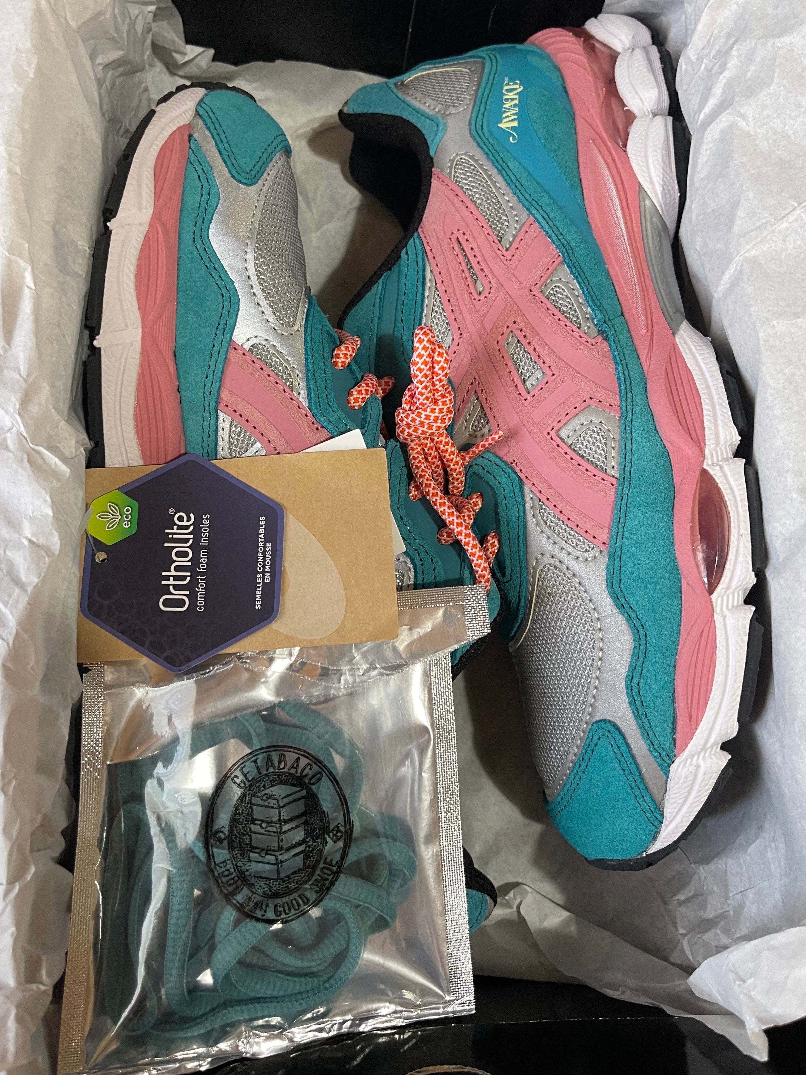 Awake NY × Asics Gel-NYC "Pure Silver/Green Blue Slate"