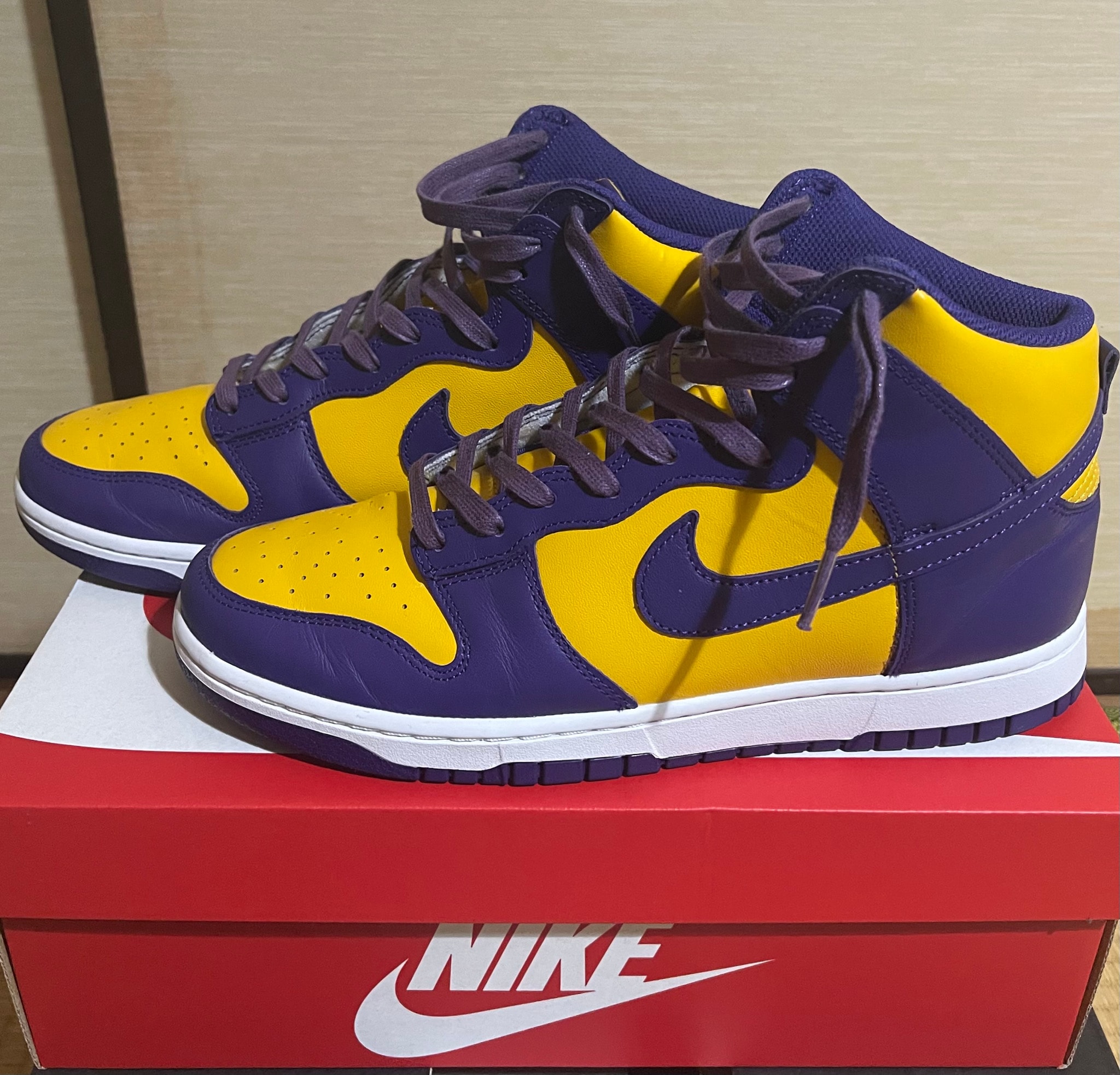 Nike Dunk High Retro "Lakers"