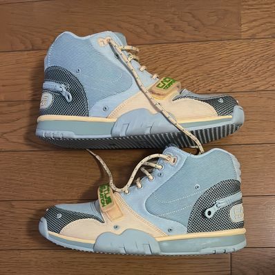 Travis Scott × Nike Air Trainer 1 SP "Grey Haze and Dusty Sage"