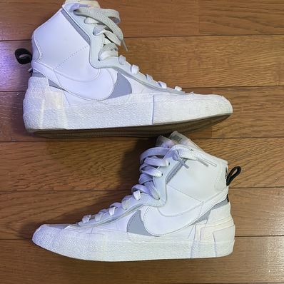 sacai × NIKE BLAZER MID "WHITE/WOLF GREY"