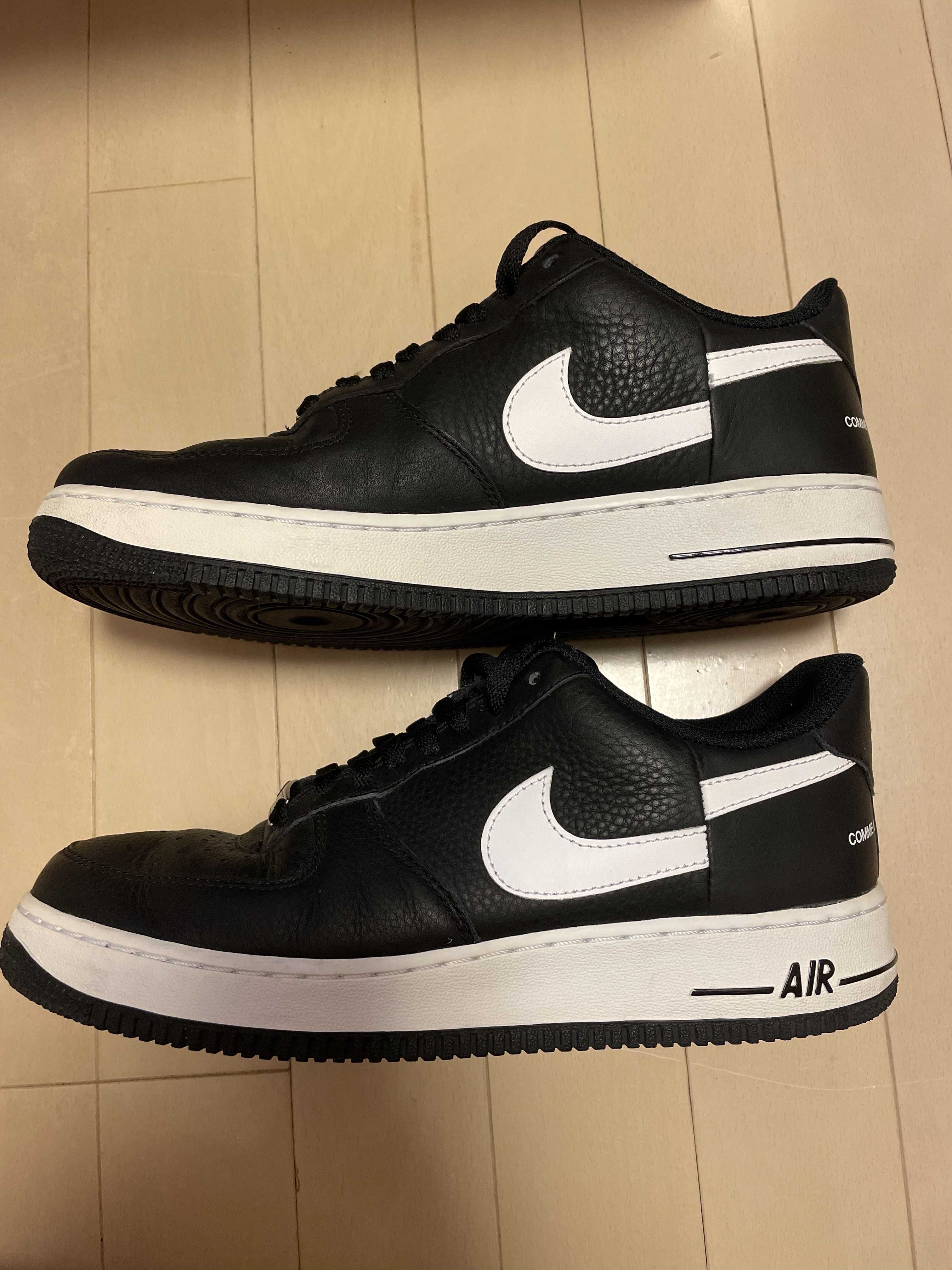Supreme × COMME des GARCONS SHIRT × Nike Air Force 1 Low "Black/White" (2018)