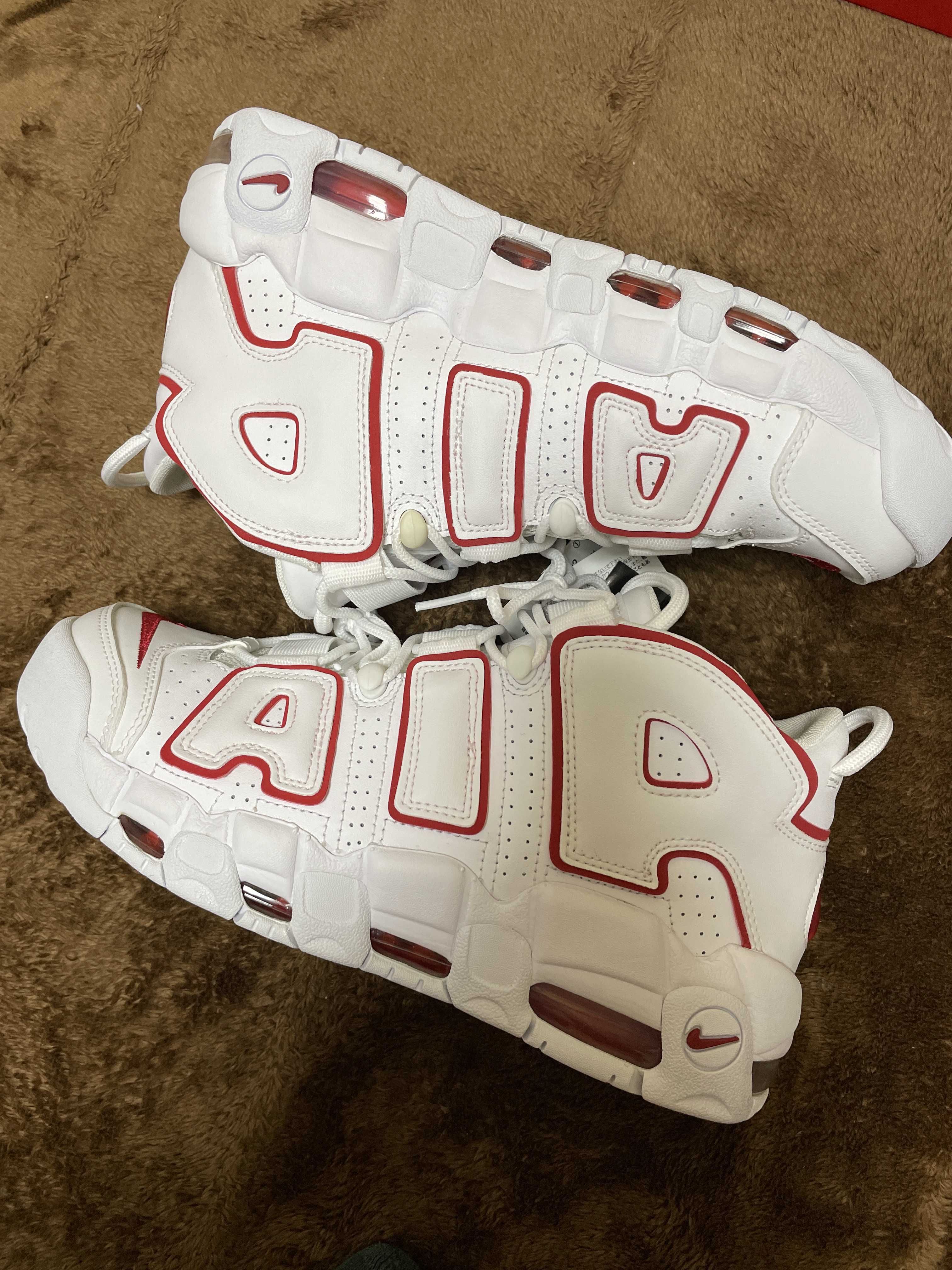 NIKE AIR MORE UPTEMPO "WHITE/VARSITY RED" (2021)