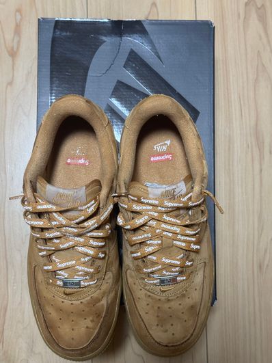 Supreme × Nike Air Force 1 Low "Flax/Wheat"