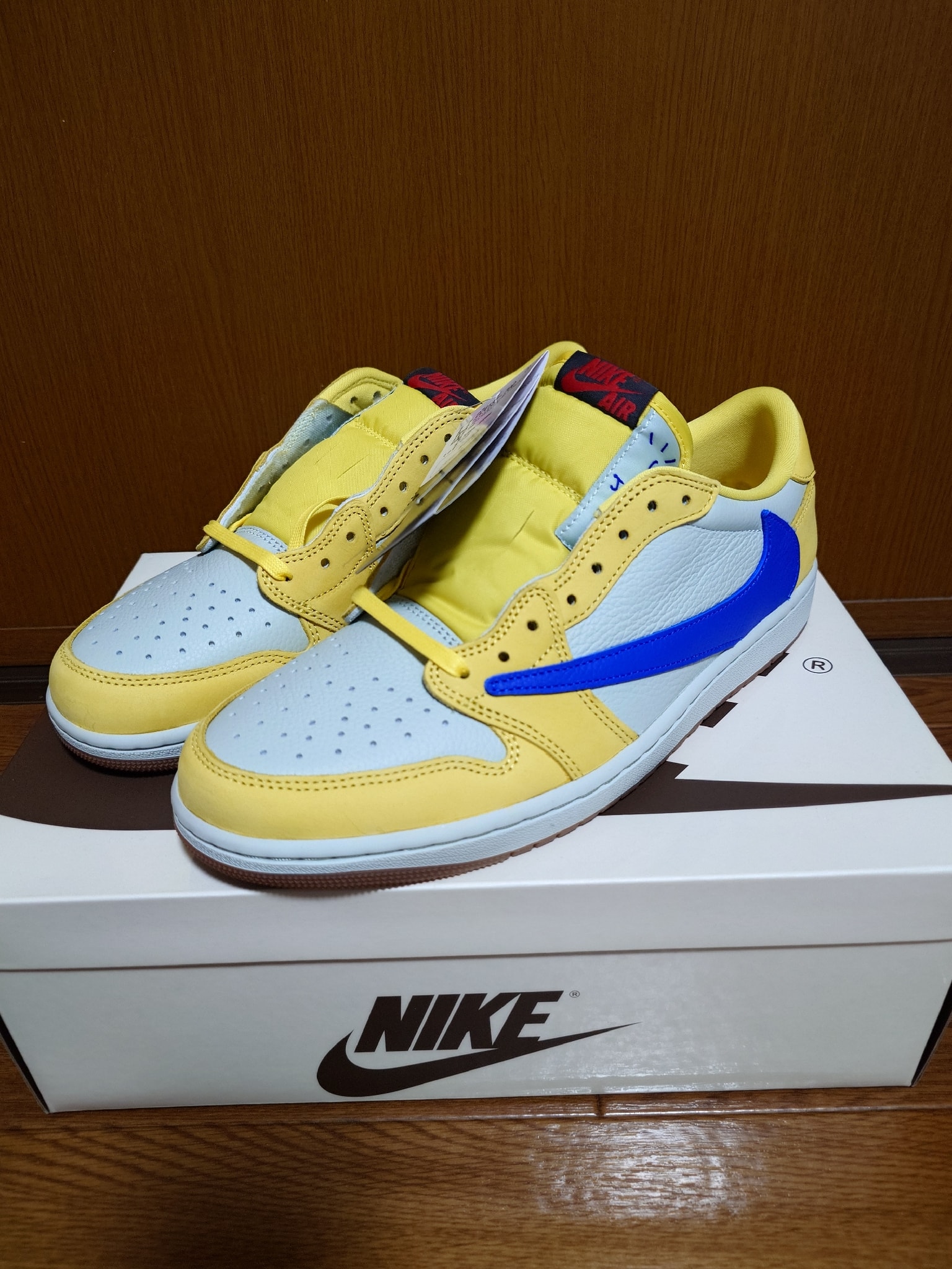 Travis Scott × Nike Women's Air Jordan 1 Retro Low OG "Canary"