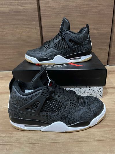 Nike Air Jordan 4 Retro "Laser Black/Gum"