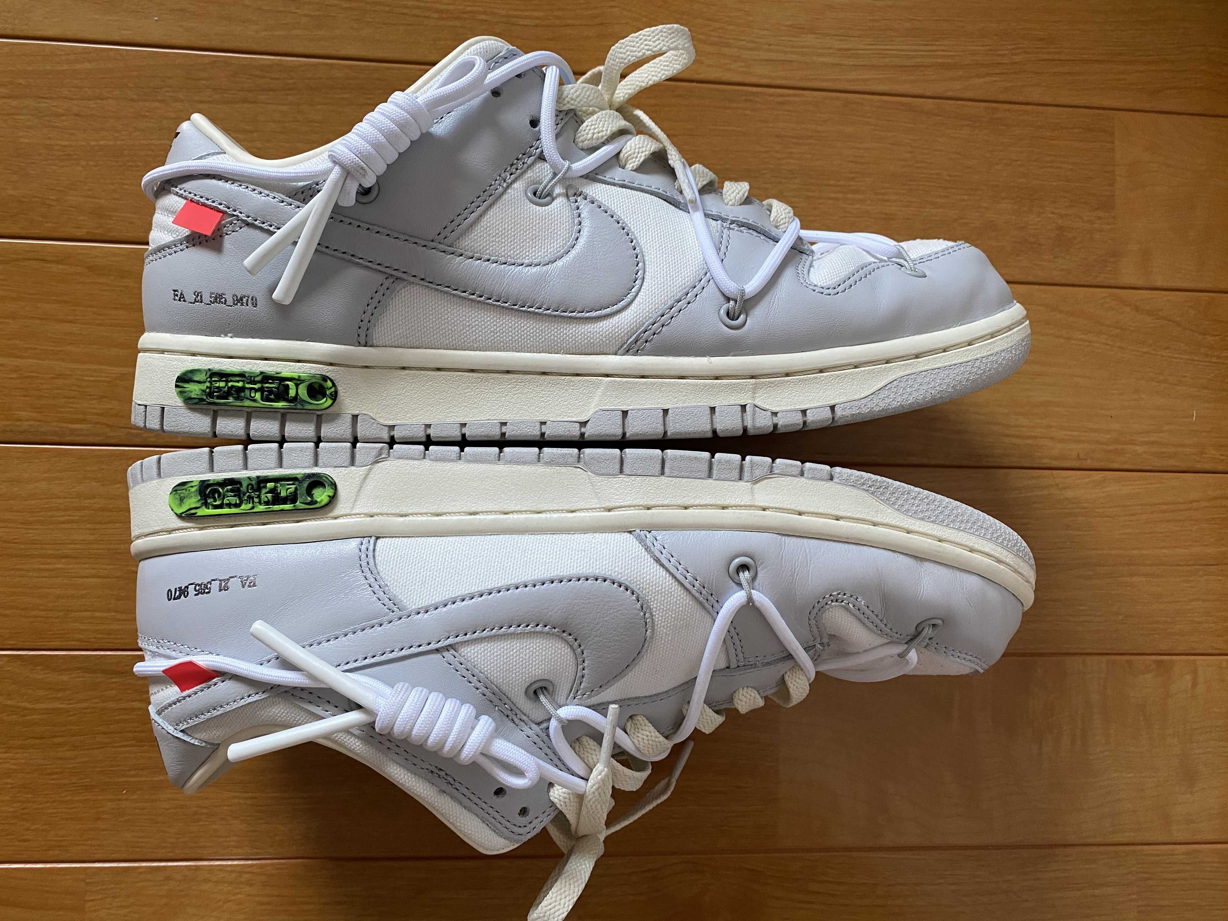 Off-White × Nike Dunk Low "Sail/Neutral Gray"
