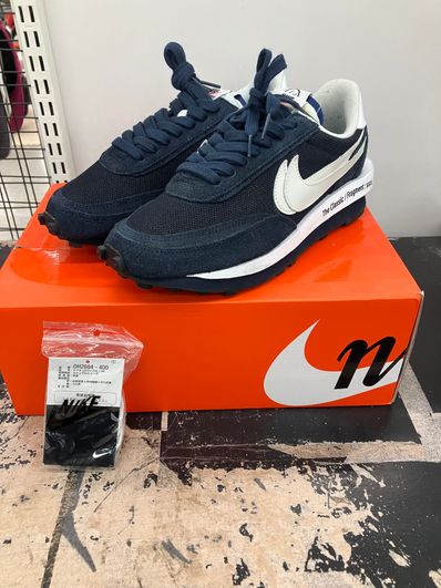 Fragment × sacai × Nike LD Waffle "Blackended Blue"