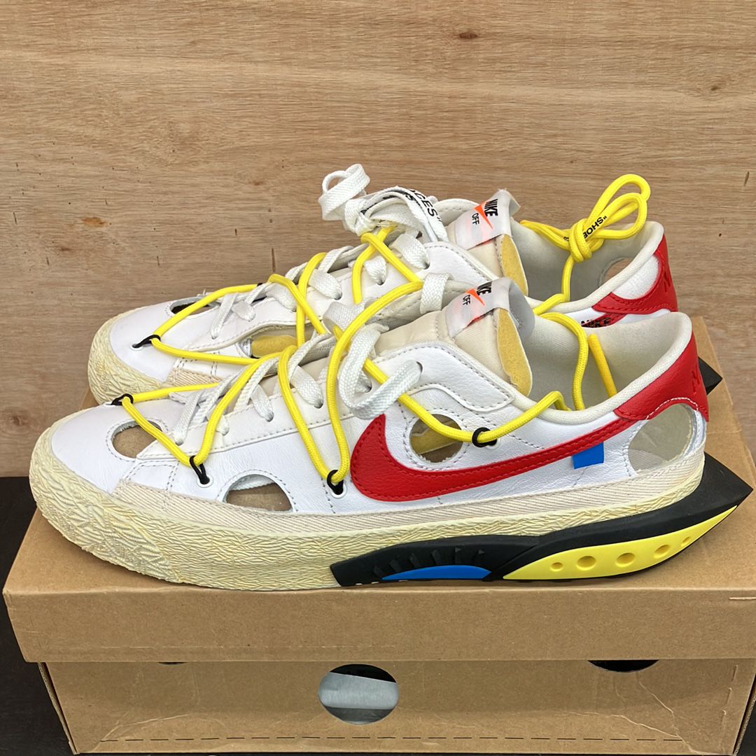 Off-White × Nike Blazer Low "White and University Red"