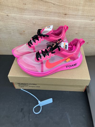 Off-White × Nike Zoom Fly "Pink"