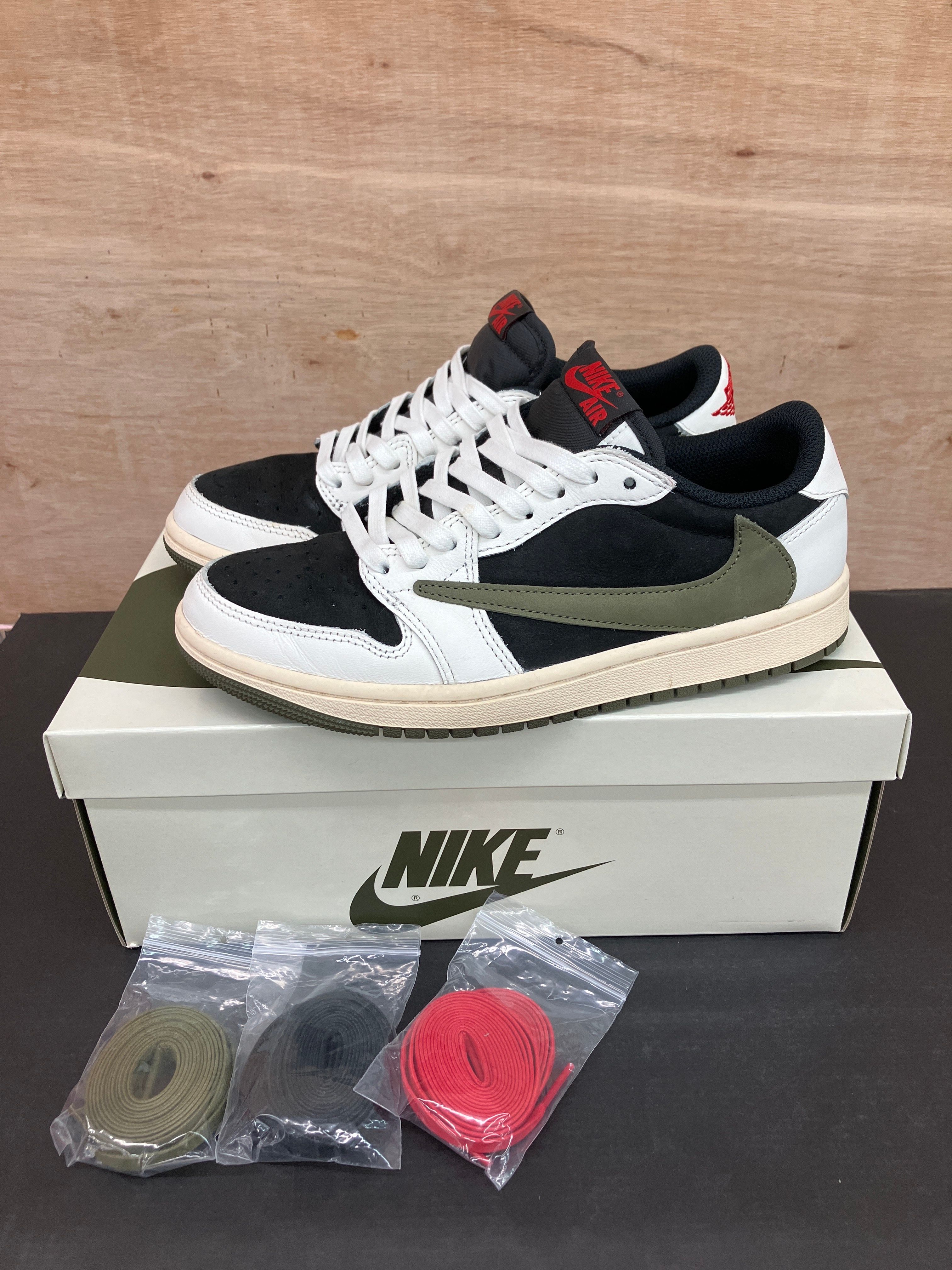 Travis Scott × Nike Women's Air Jordan 1 Low OG "Medium Olive"