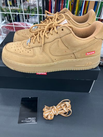 Supreme × Nike Air Force 1 Low "Flax/Wheat"