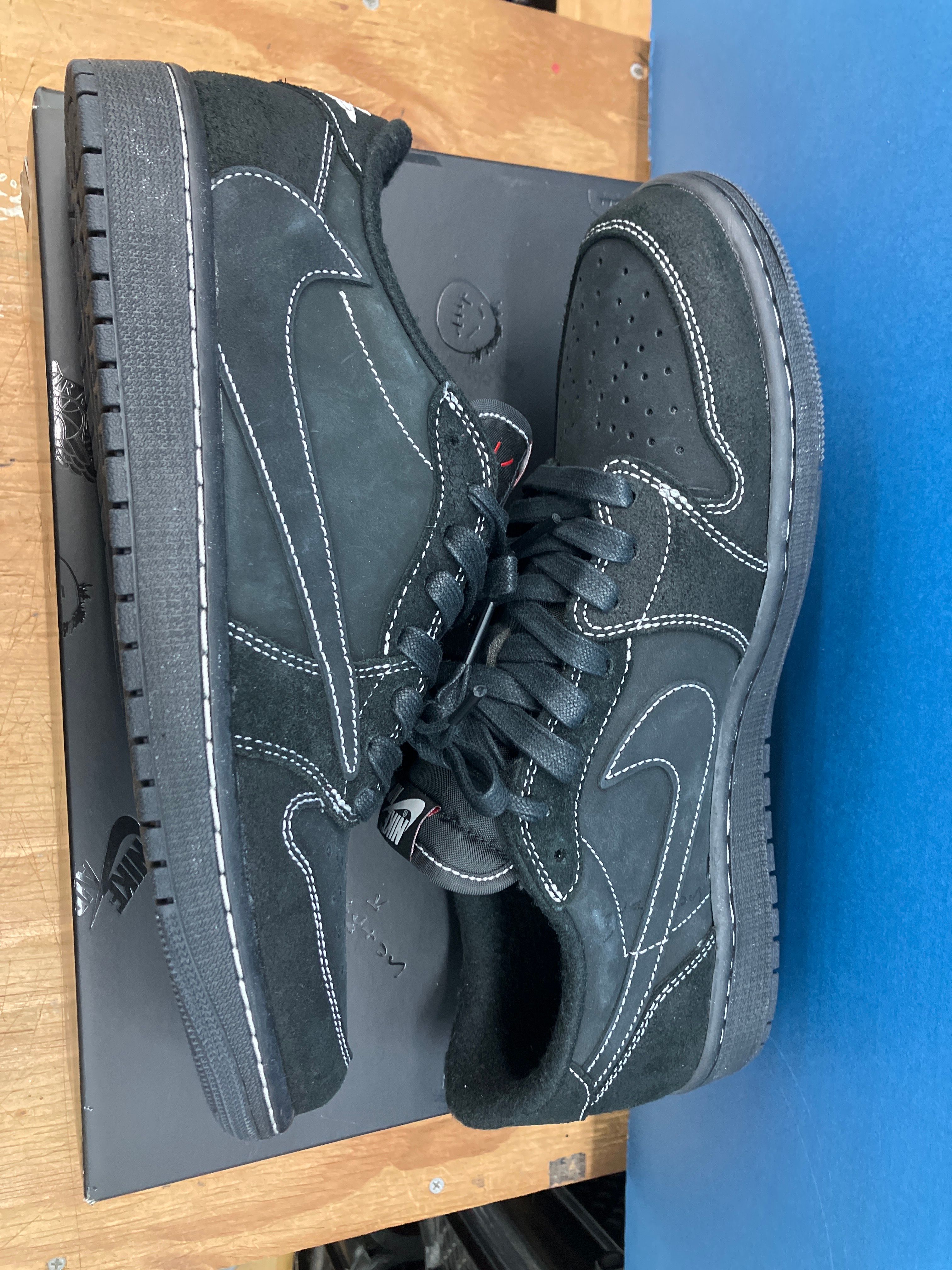 Travis Scott × Nike Air Jordan 1 Low OG SP "Black Phantom"