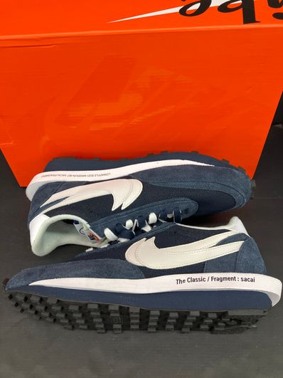 Fragment × sacai × Nike LD Waffle "Blackended Blue"