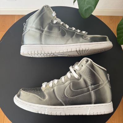 CLOT × Nike Dunk High "Silver/Flux"