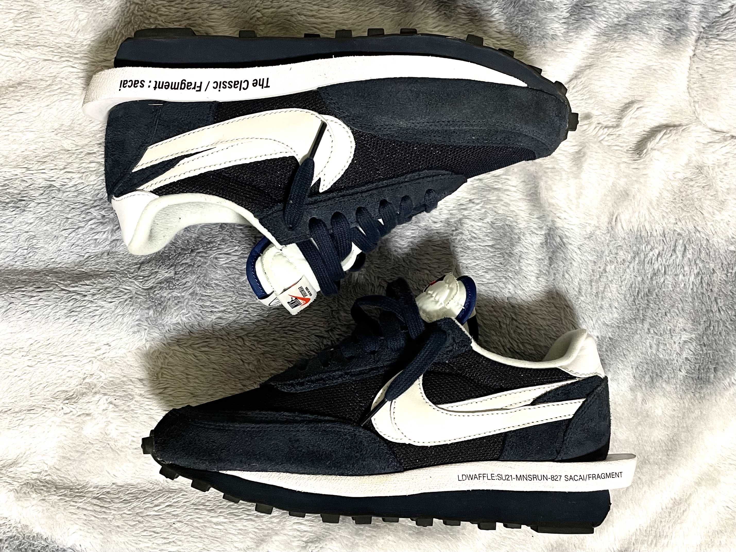 Fragment × sacai × Nike LD Waffle "Blackended Blue"