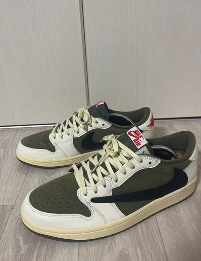 Travis Scott × Nike Air Jordan 1 Low OG SP "Reverse Olive"