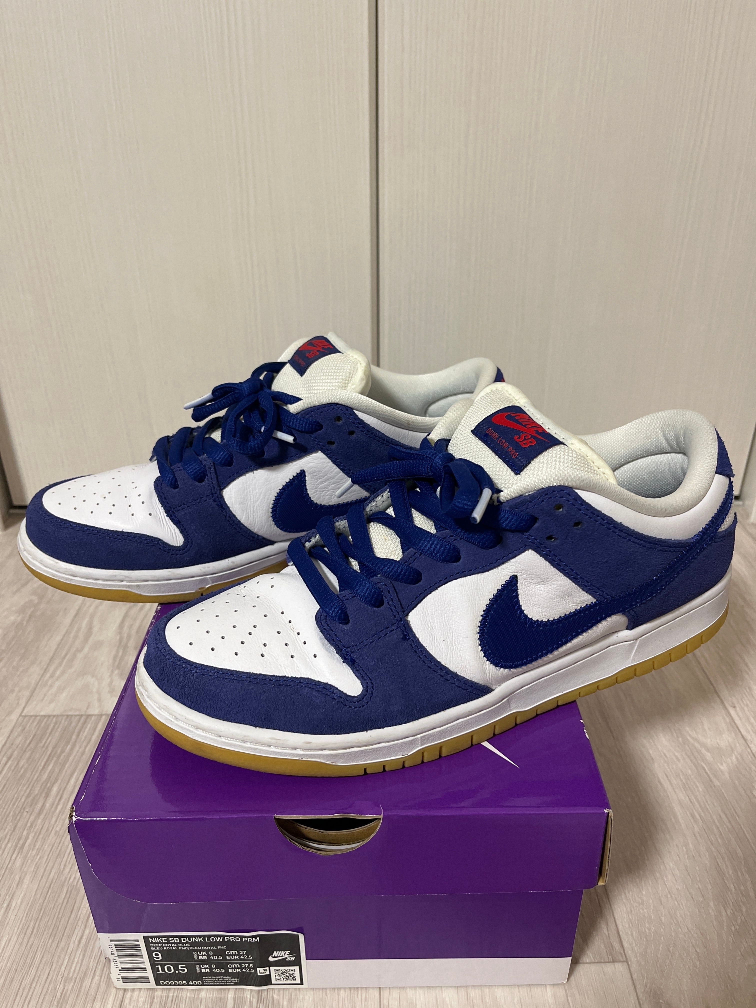 Nike SB Dunk Low "Los Angeles Dodgers/Deep Royal Blue"