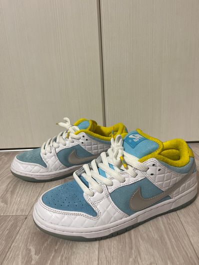 FTC × Nike SB Dunk Low "White/Blue"