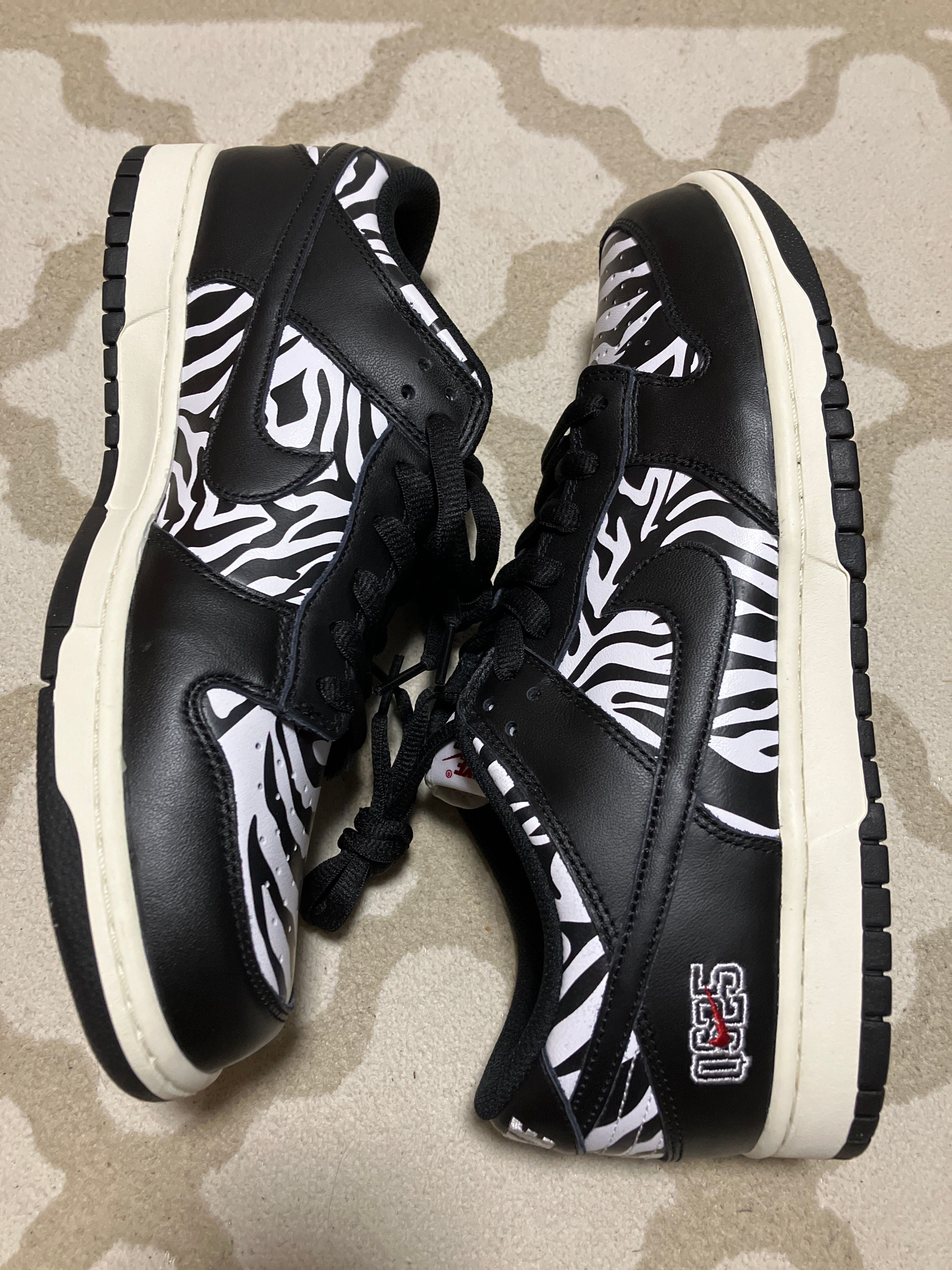 Quartersnacks × Nike SB Dunk Low "Zebra Cake/Safari"