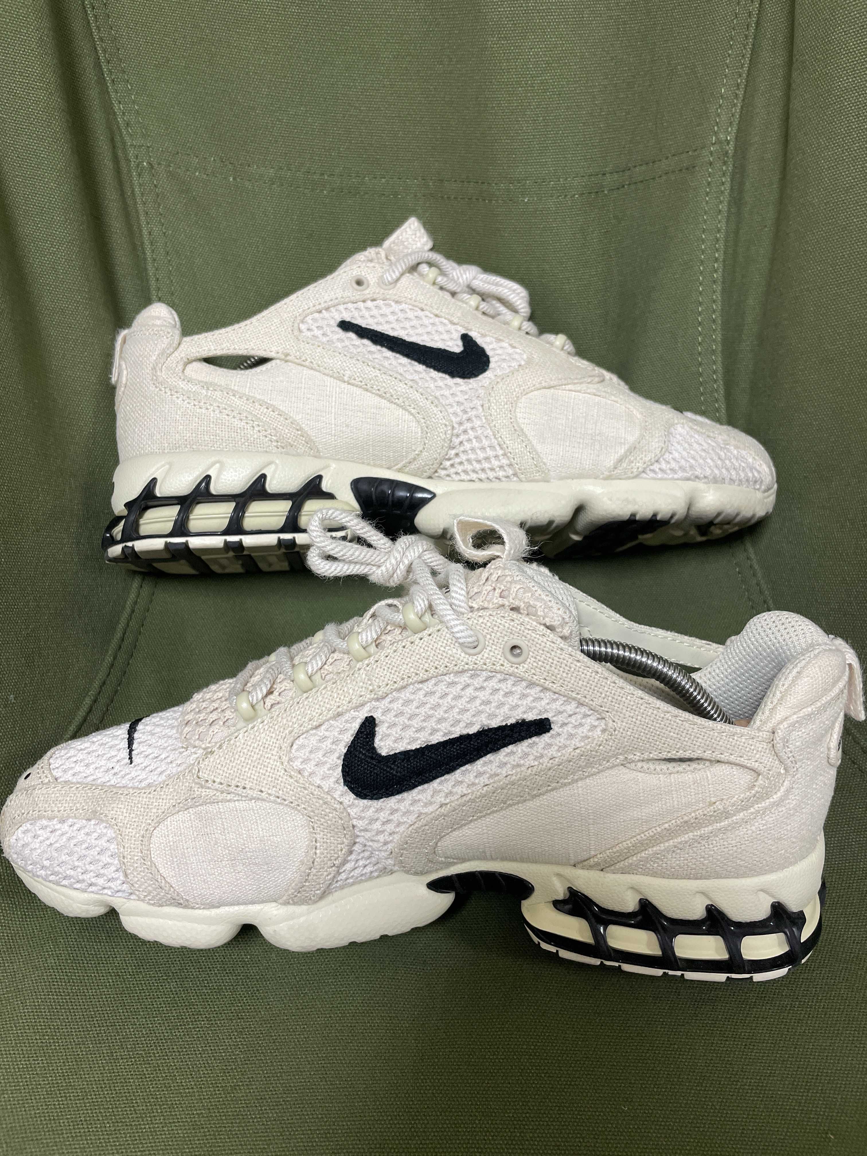 Stussy × Nike Air Zoom Spiridon CG 2 "Fossil/Black"