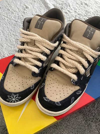 Travis Scott × Nike SB Dunk Low "Black/Parachute Beige"
