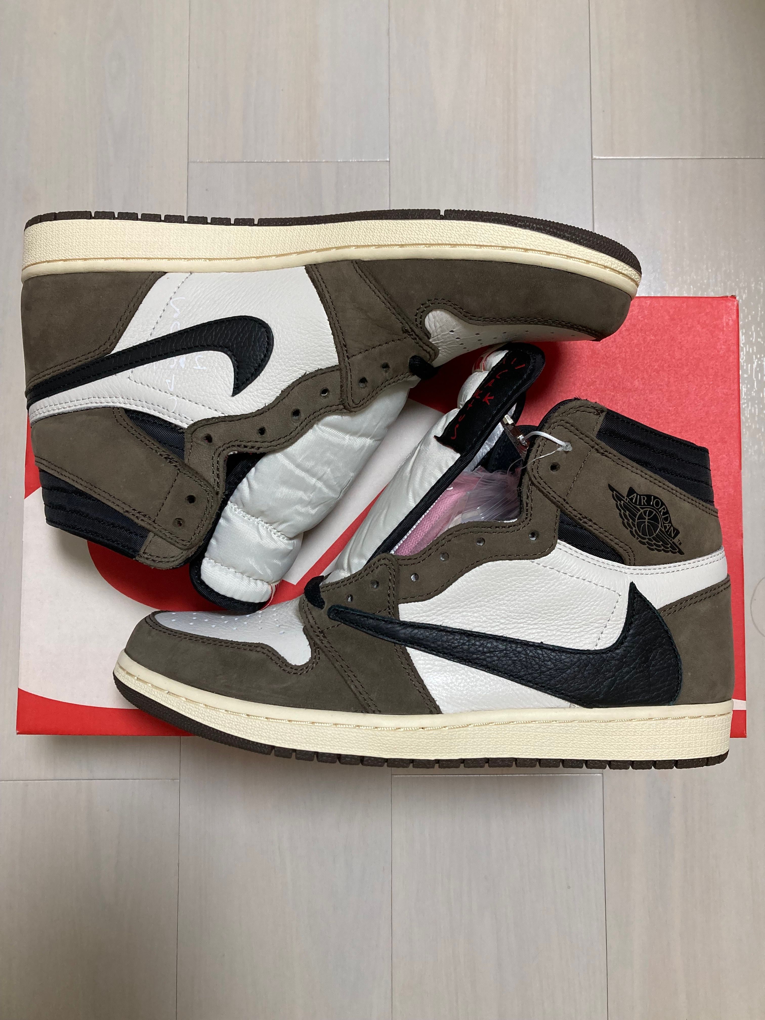 Travis Scott × Nike Air Jordan 1 Retro High OG TS SP "Sail/Dark Mocha"