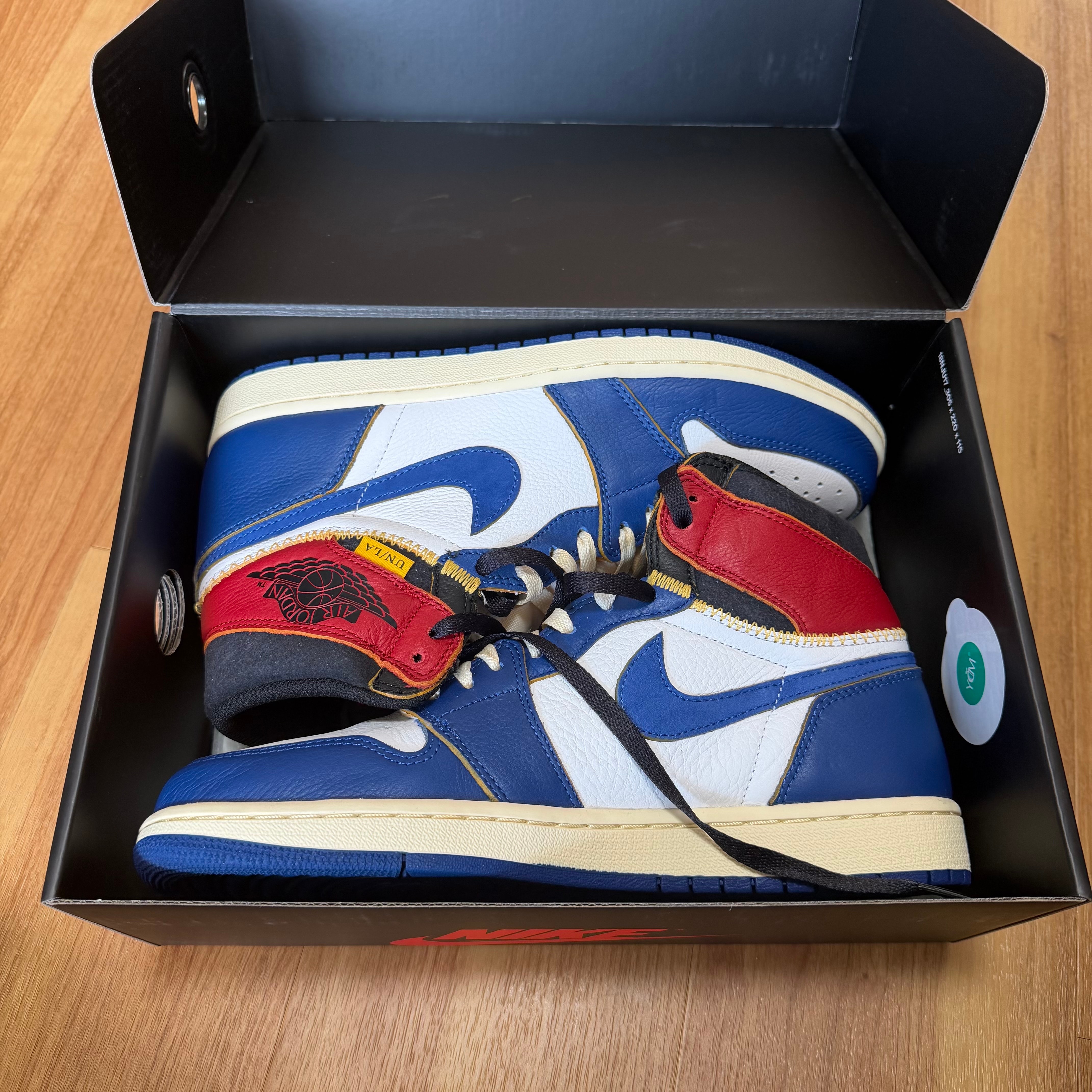 UNION × Nike Air Jordan 1 Retro High OG NRG "Storm Blue/Varsity Red"