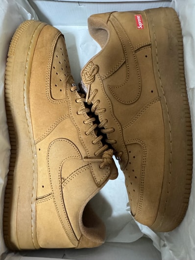 Supreme × Nike Air Force 1 Low "Flax/Wheat"