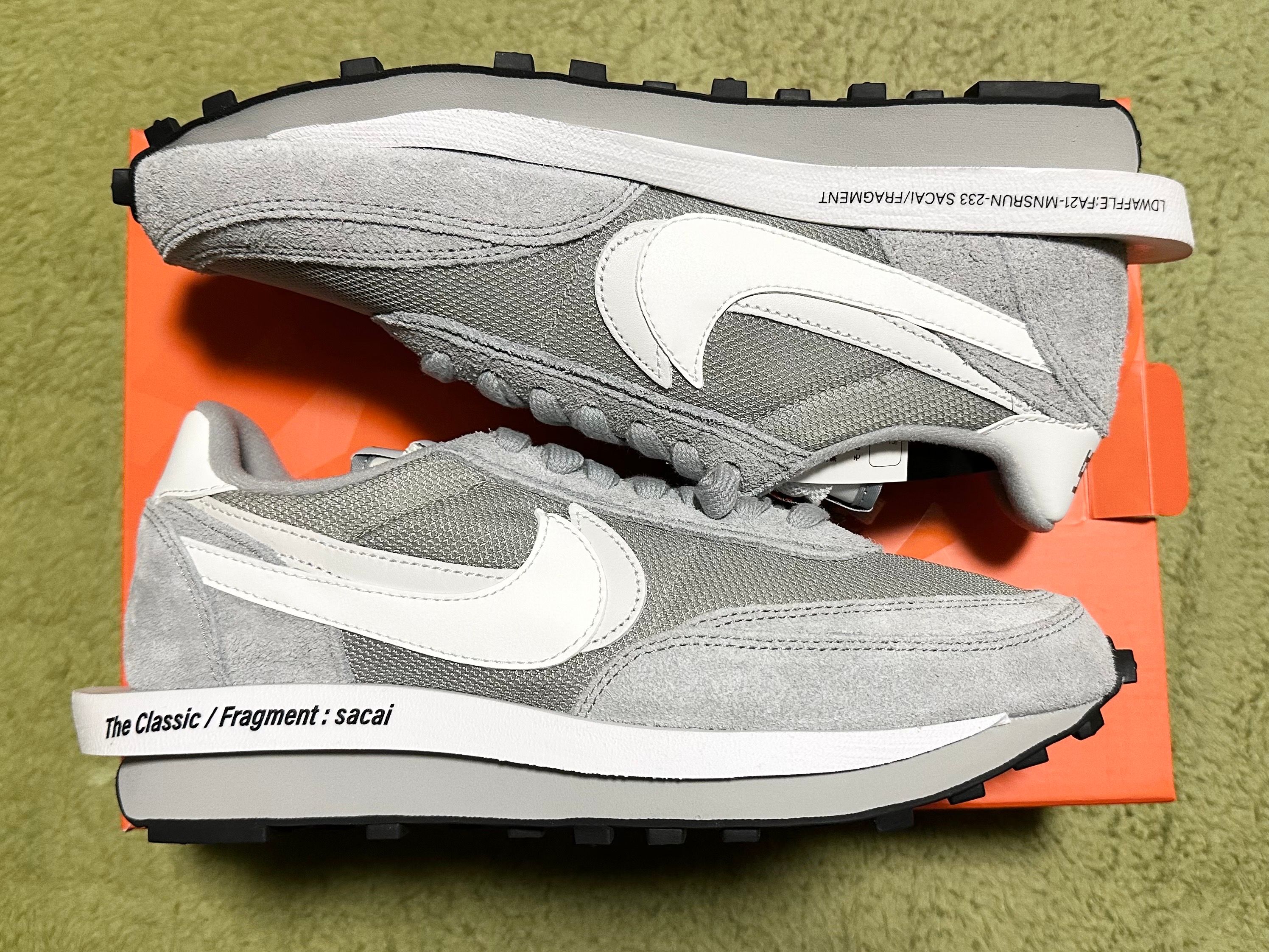 Fragment × sacai × Nike LD Waffle "Light Smoke Grey"