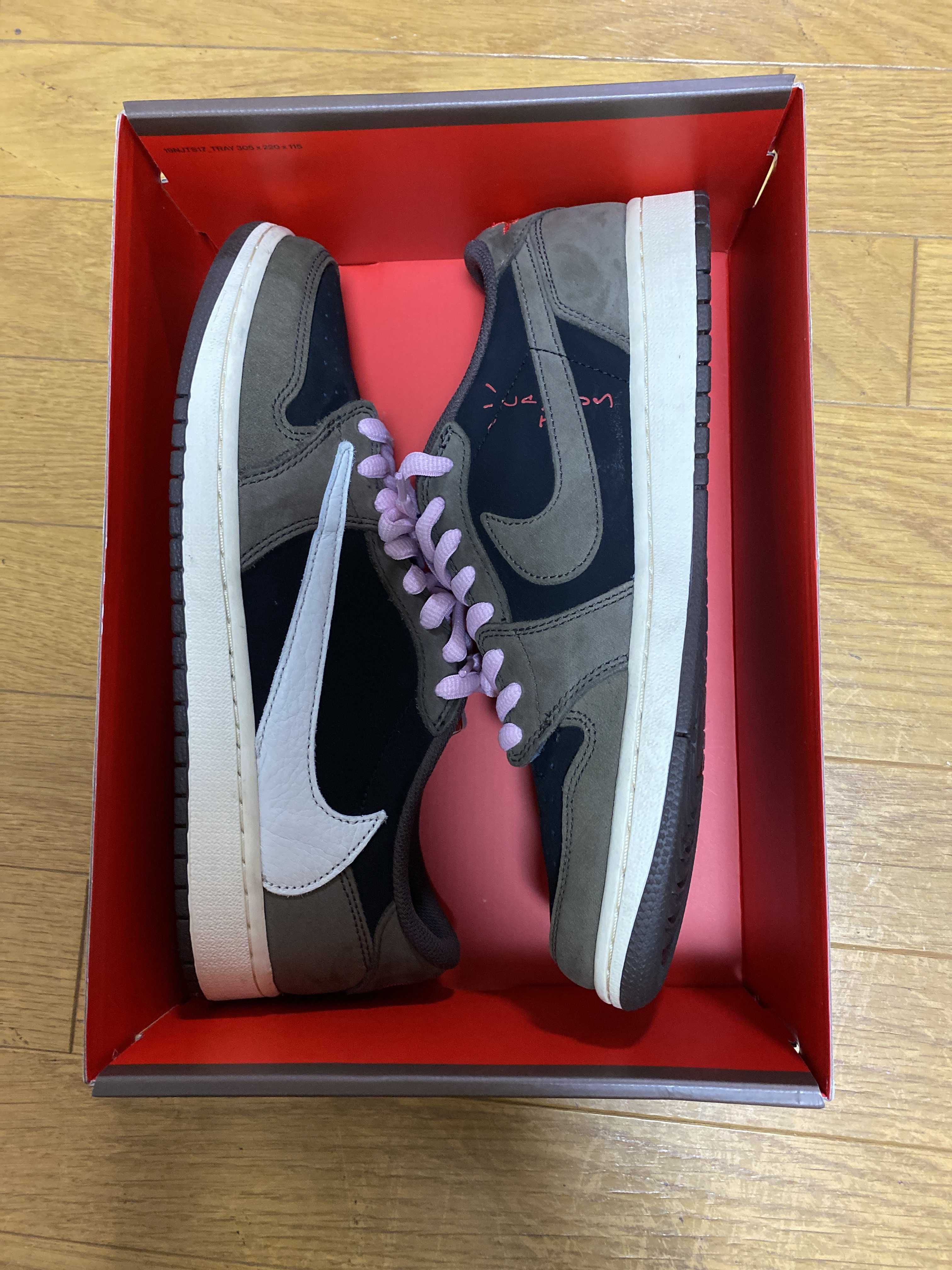 Travis Scott × Nike Air Jordan 1 Low OG SP-T "Black/Dark Mocha"