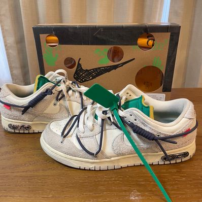 Off-White × Nike Dunk Low "Sail/Neutral Grey/Gridiron"