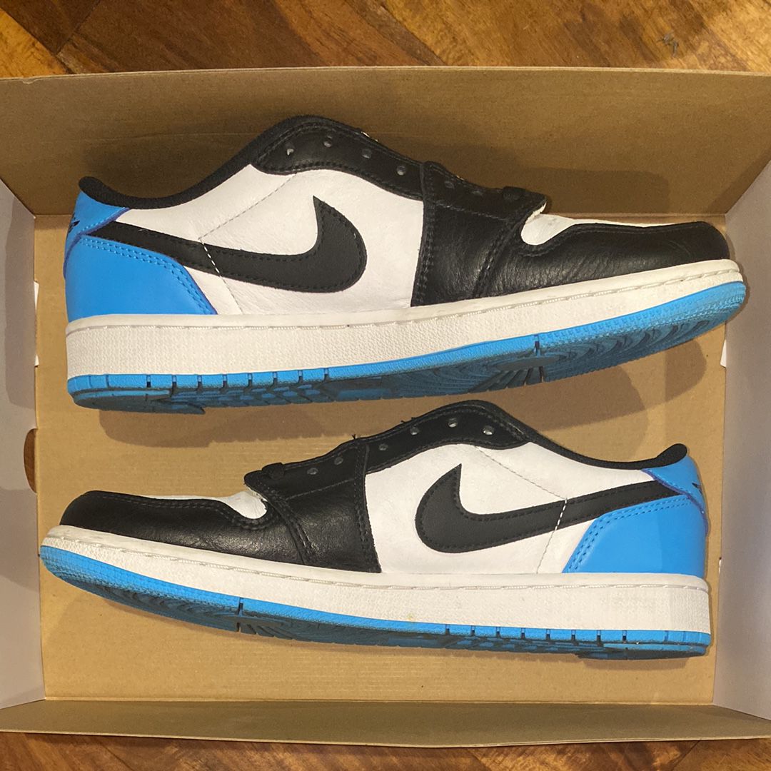 Nike Air Jordan 1 Low OG "Black and Dark Powder Blue/UNC"