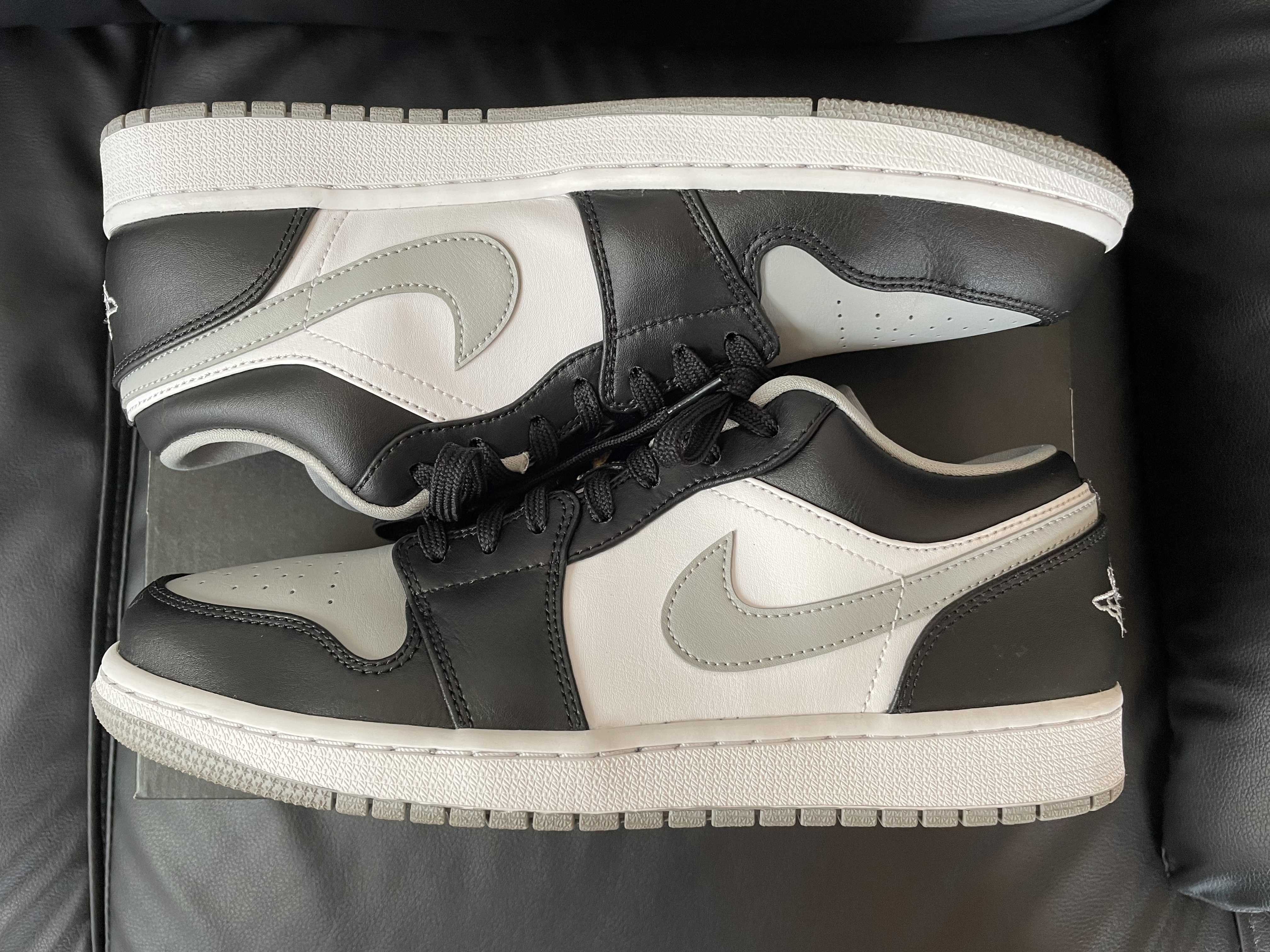 NIKE AIR JORDAN 1 LOW "BLACK/LIGHT SMOKE GREY"