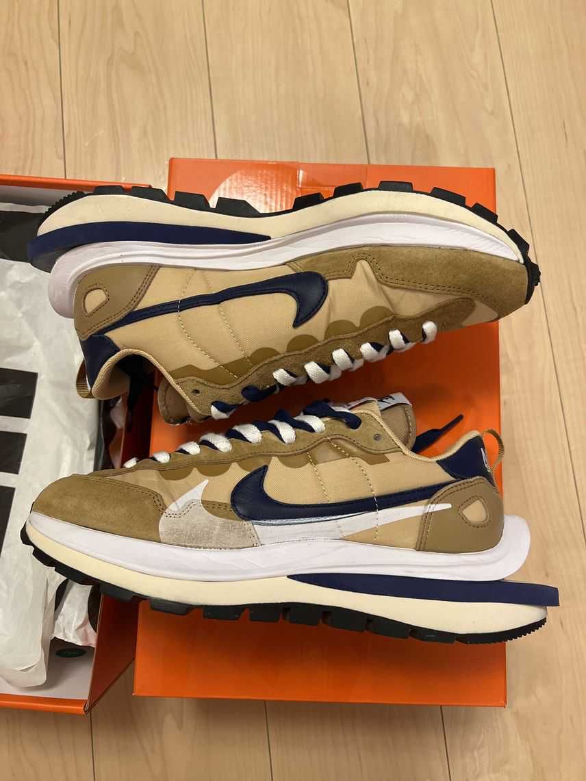 Sacai × Nike Vapor Waffle "Sesame And Blue Void"