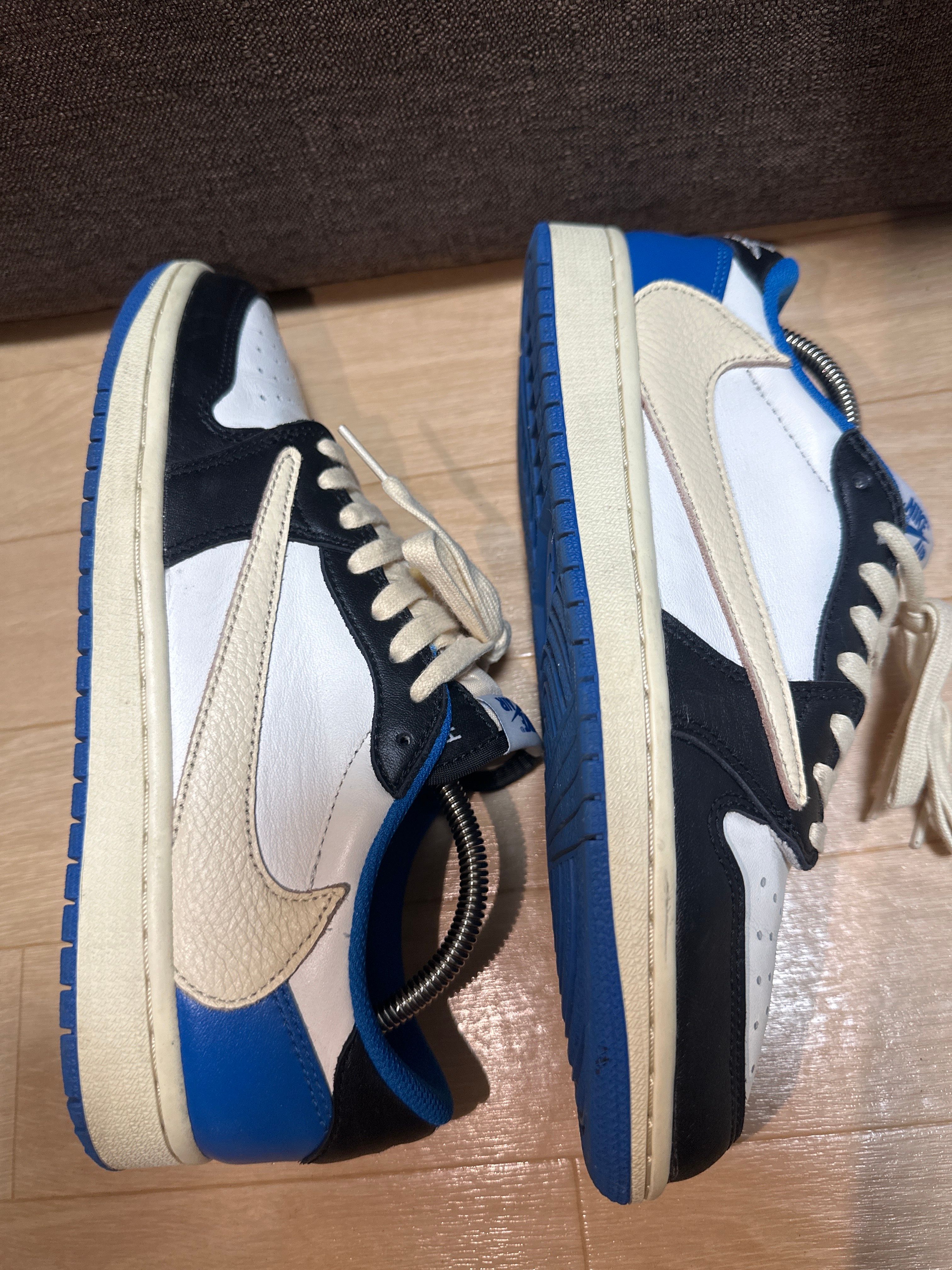 Travis Scott × fragment design × Nike Air Jordan 1 Low OG SP "Military Blue"