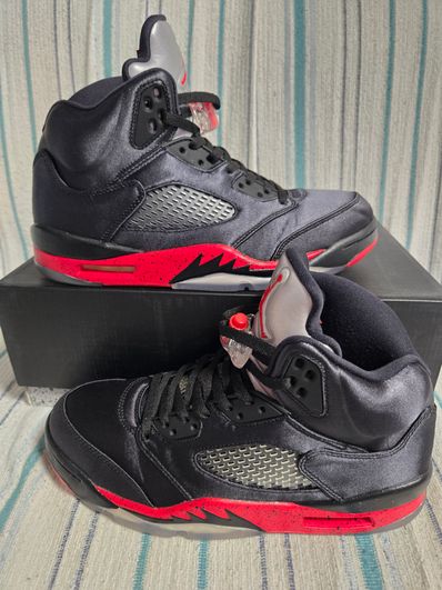 Air Jordan 5 Satin "Bred"